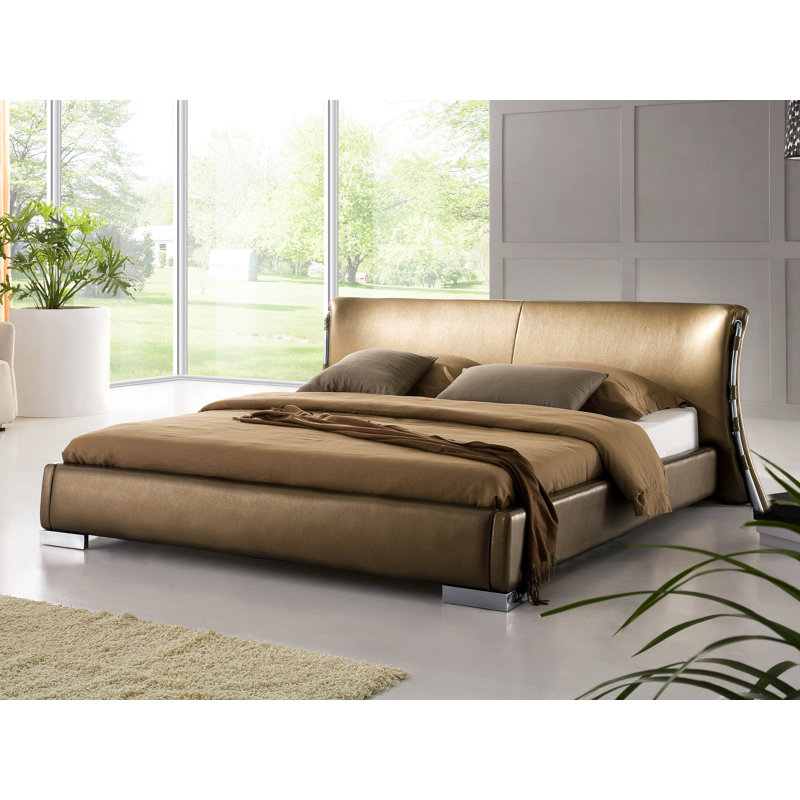 Metro Lane Day European Double (140 x 200 cm) Upholstered Bed Frame